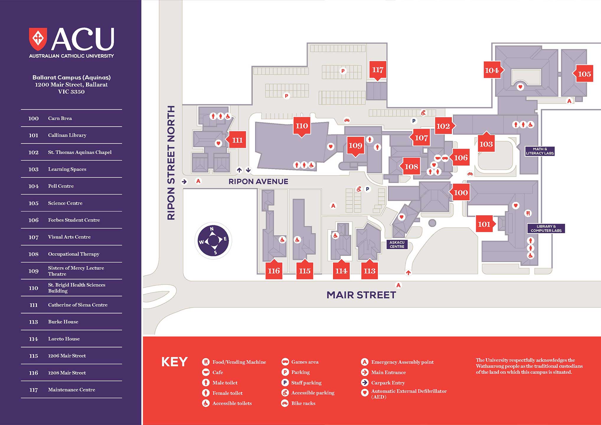 Ballarat Campus Map 1