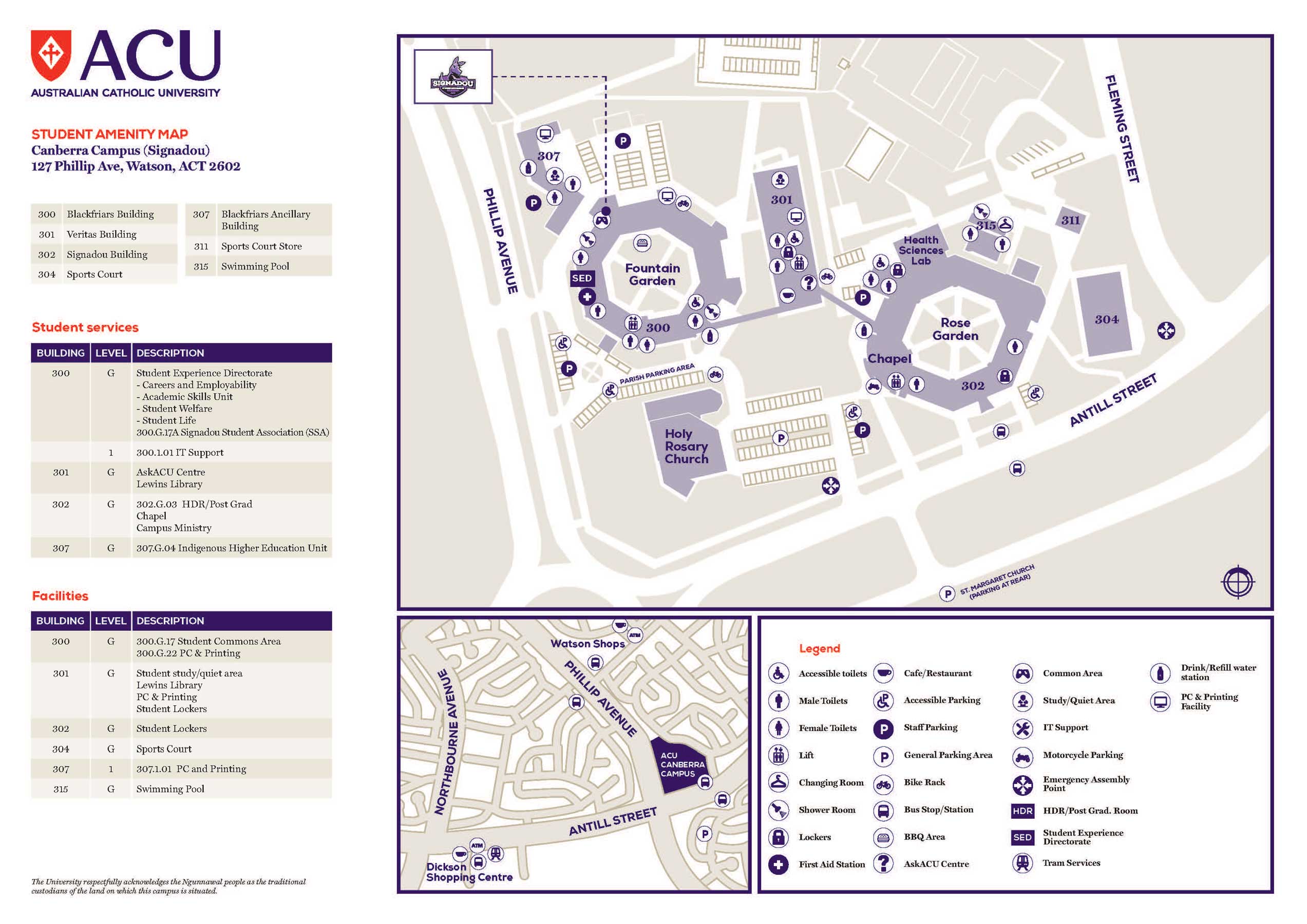 Canberra Amenity Map