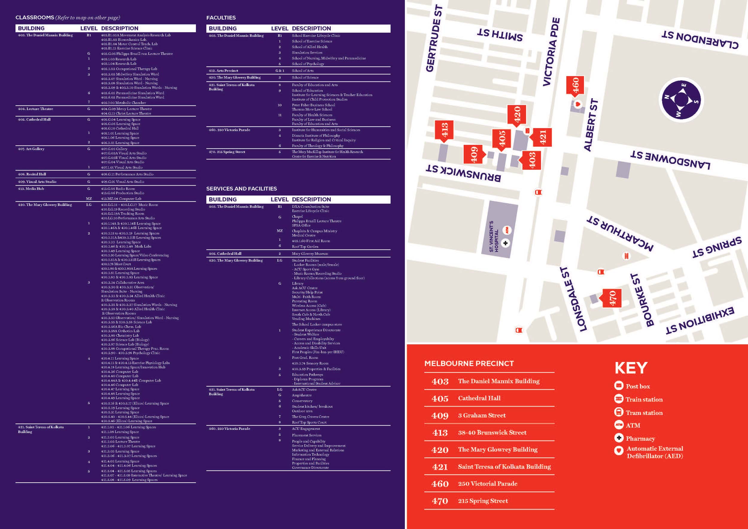 Melbourne Campus Map ACU   Melbourne Campus Map 2 