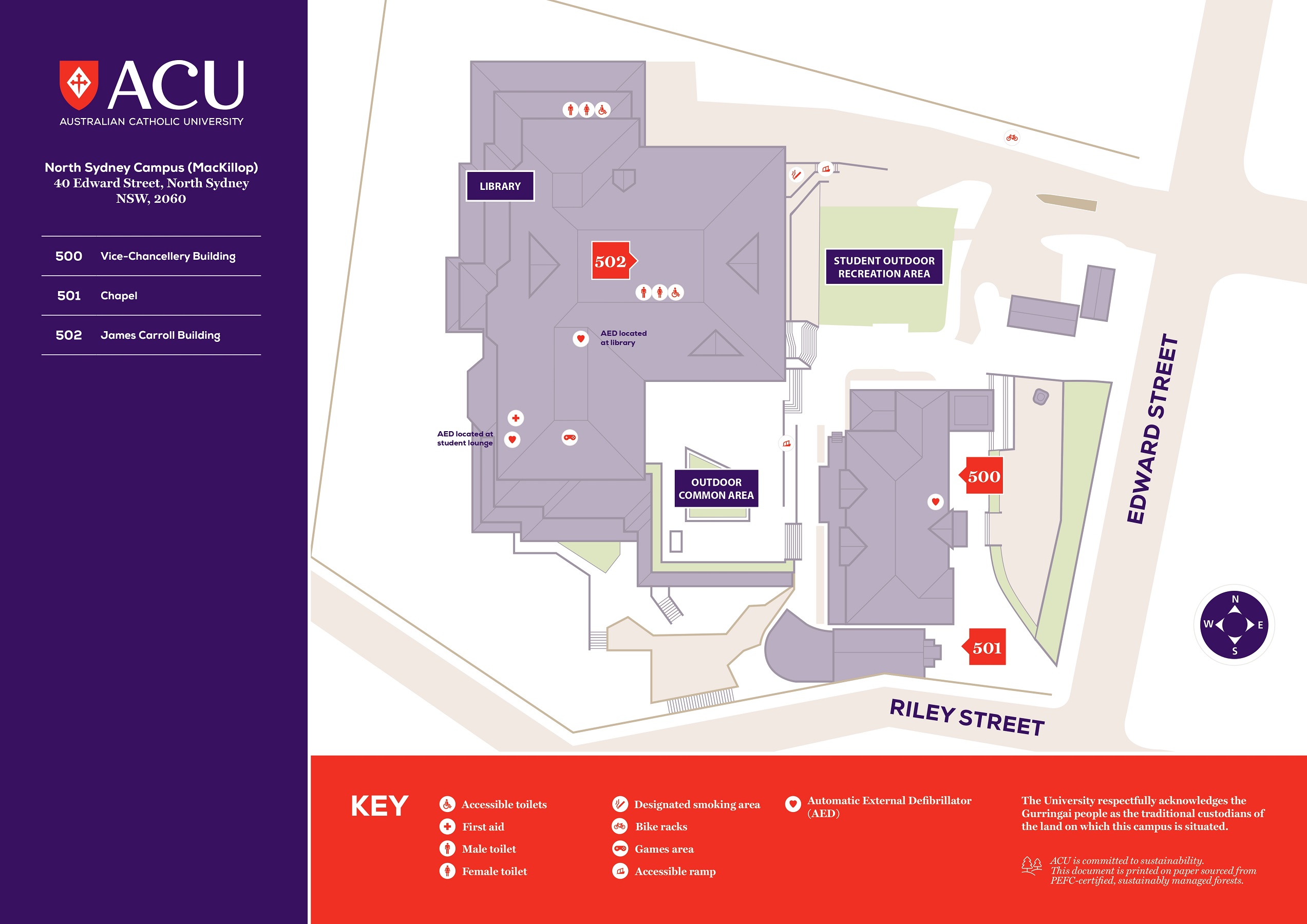 North Sydney campus map 1